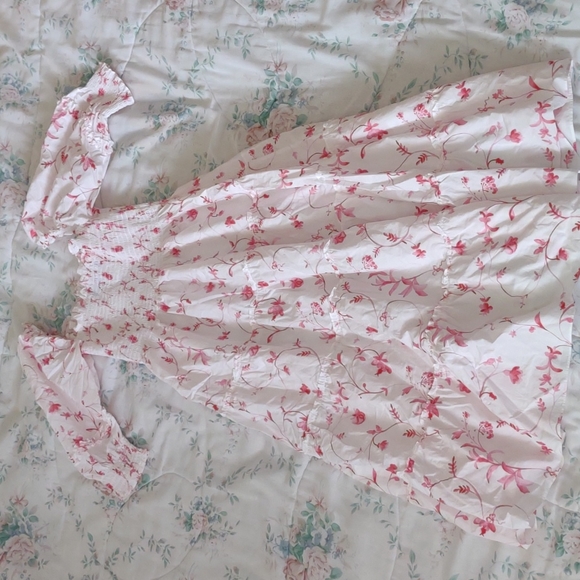 EUC Hill House Home Pink Botanical Nesli Dress - Picture 3 of 12